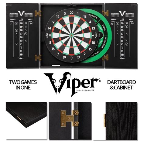 viper hideaway steel tip dartboard cabinet set|viper hideaway dartboard.